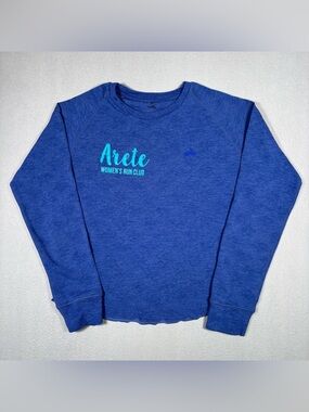 Arete Women's Run Club Blue Long Sleeve Tee